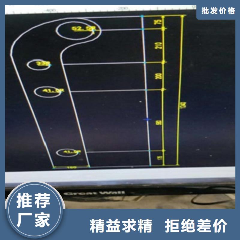 桥梁灯光防撞护栏201不锈钢复合管欢迎新老客户垂询