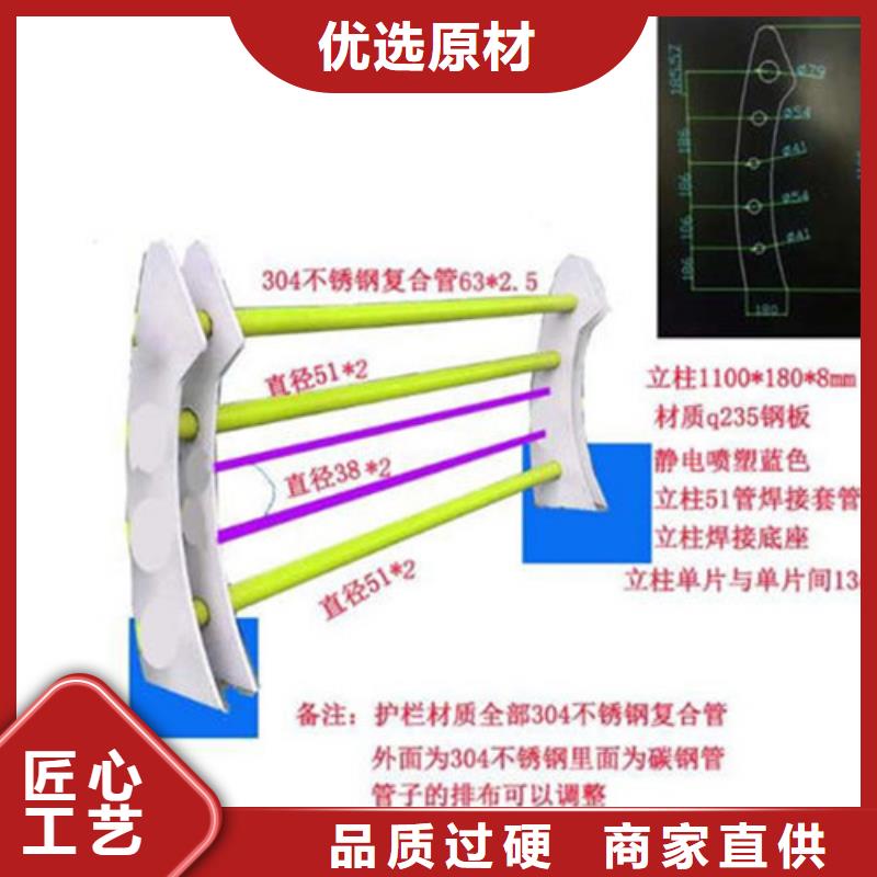 不锈钢复合管桥梁防撞护栏品质过硬