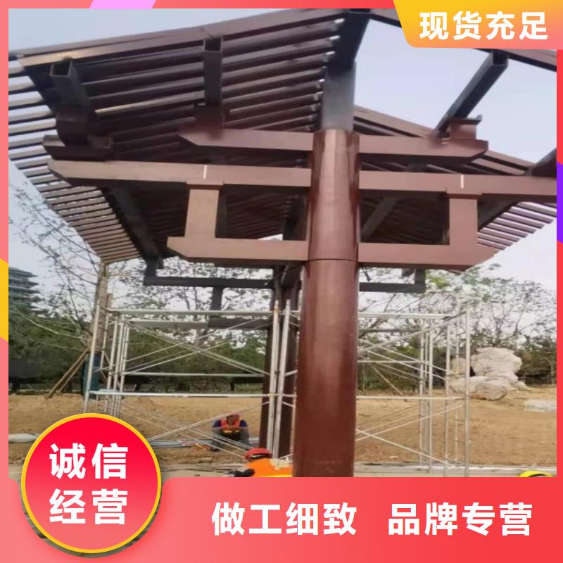 铝代木古建垂花柱施工