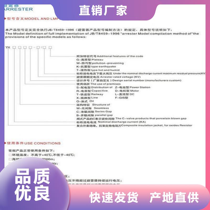 避雷器HY1.5W-55/132【羿振电气】