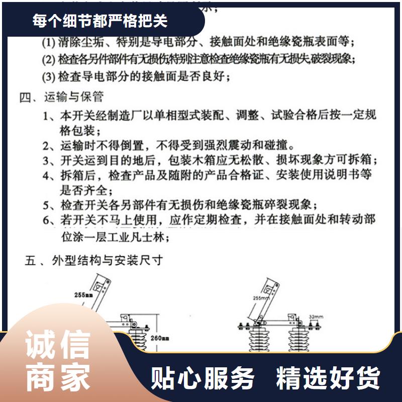 【户外高压隔离开关】HGW9-10KV/200