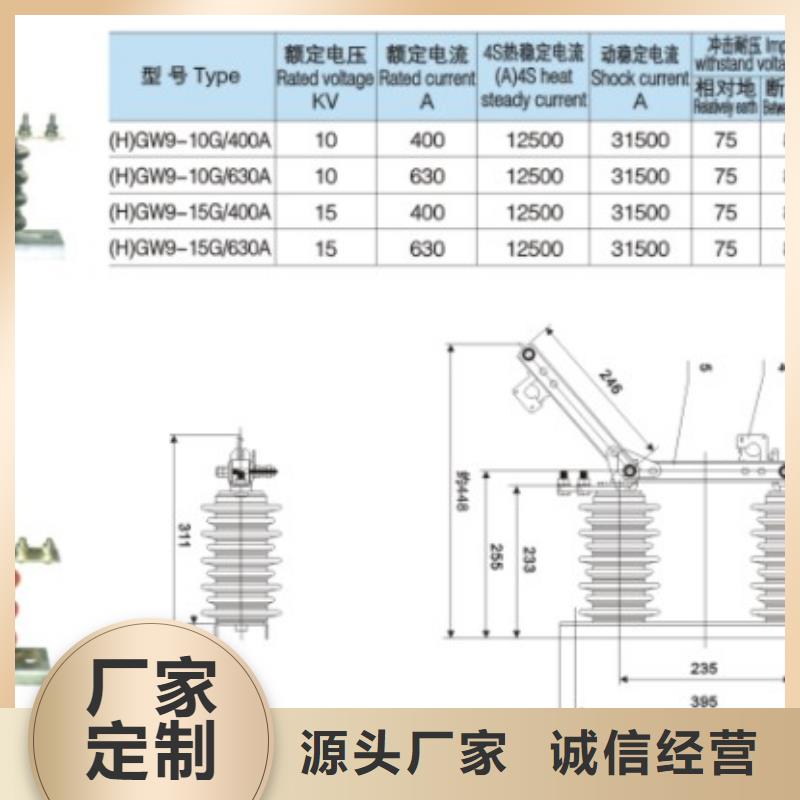 【隔离刀闸】GW9-12W/400