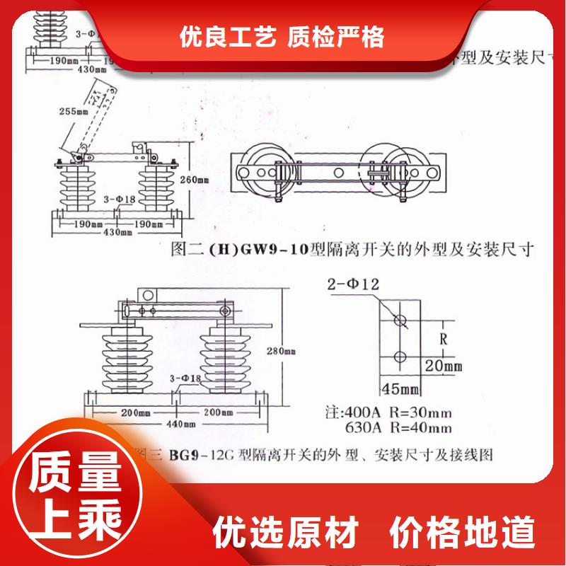 【隔离开关/隔离刀闸】HGW9-10KV/1250