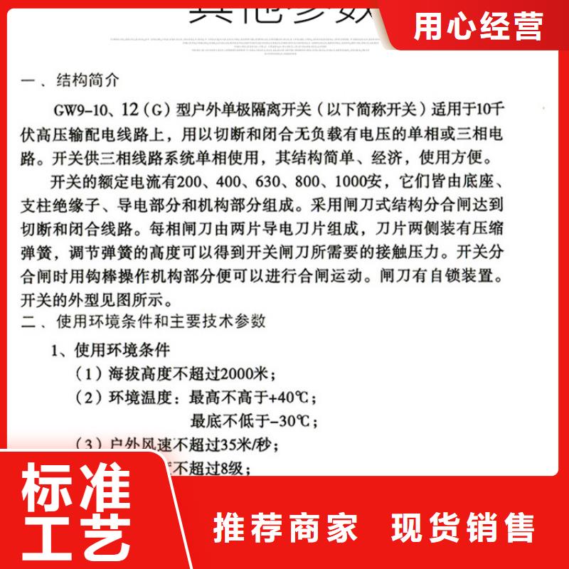 【隔离刀闸】HGW9-10W/200户外高压交流隔离开关