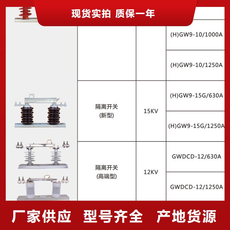 【GW9隔离开关】户外高压交流隔离开关：GW9-15G/1000A发货快