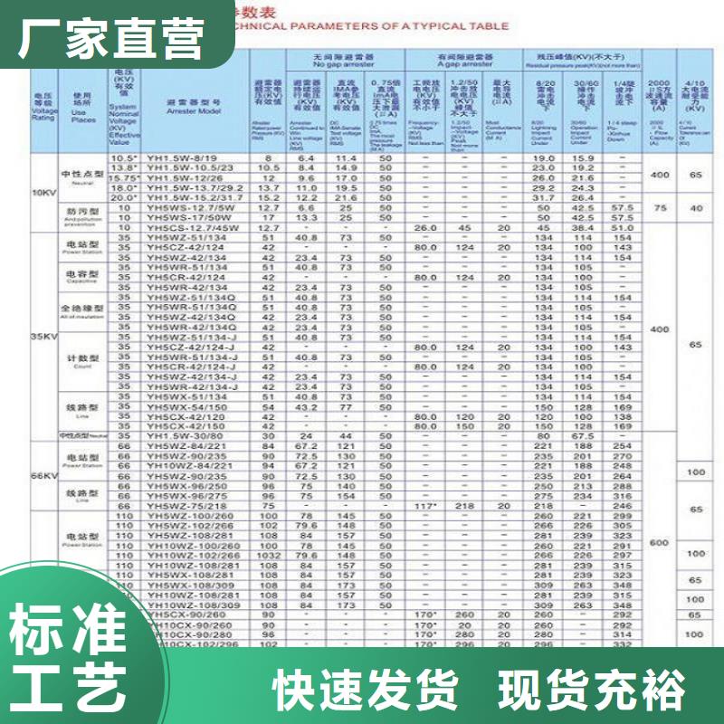 氧化锌避雷器HY5WD1-20/45货源充足