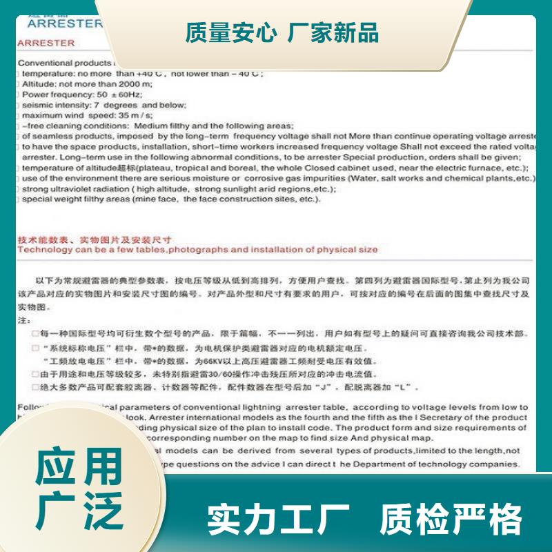 避雷器YH10W5-126/328上海羿振电力设备有限公司