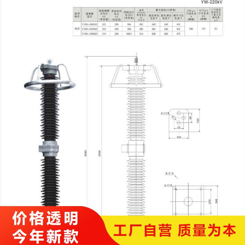 避雷器HY10W-204/532【羿振电力设备】