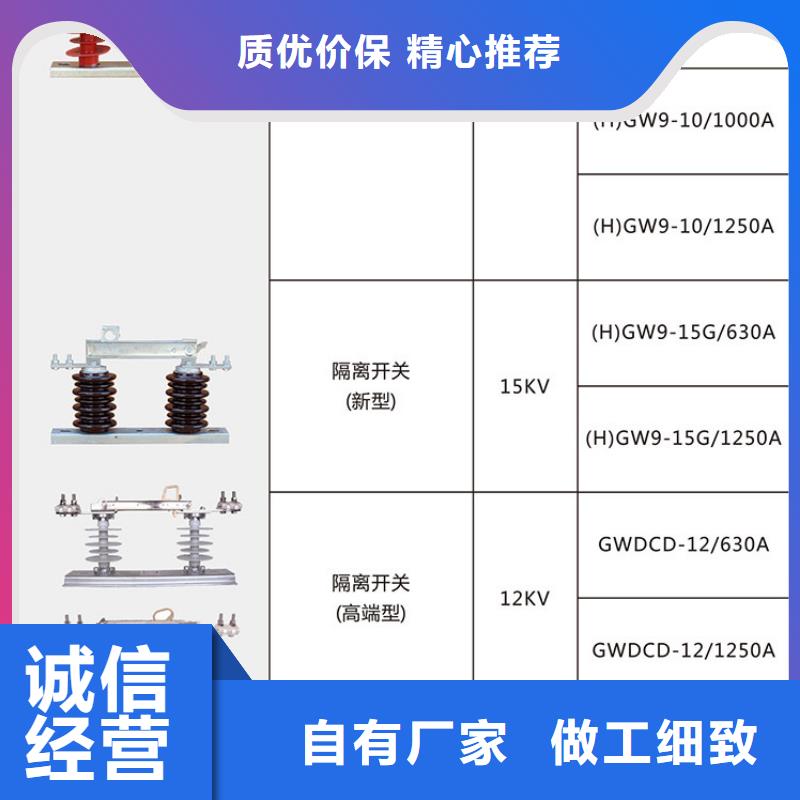 <羿振>【户外高压交流隔离开关】HGW9-15/630A出厂价格.