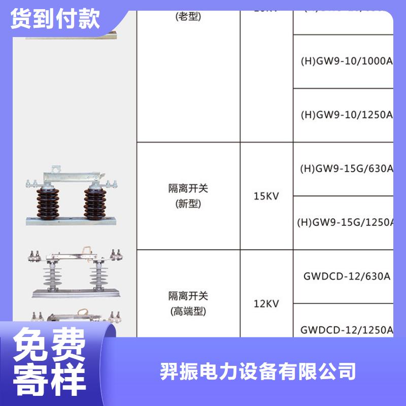 <羿振>【隔离开关】10KV单级隔离开关HGW9-15W/1250A