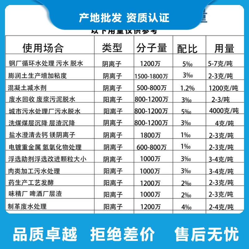 选择正规絮凝剂聚丙烯酰胺厂家