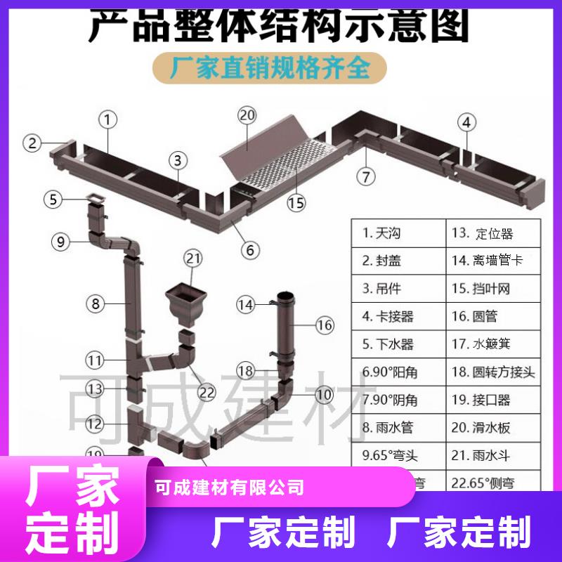 长沙铝合金雨水管生产