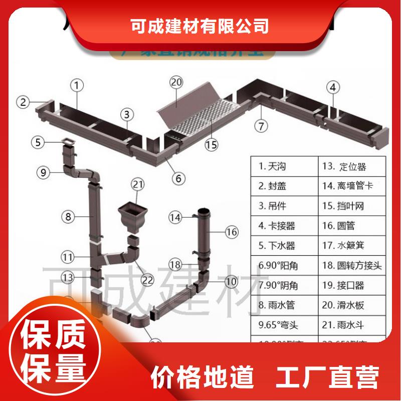 铝合金雨水管管件规格